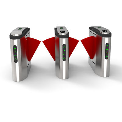 Rs485 Flap Barrier Turnstile Face / Fingerprint / RFID Card Reader Wsparcie pojedyncze / podwójne pasy