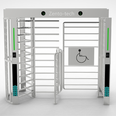 Zwrotnik o pełnej wysokości z RFID i rozpoznawaniem twarzy, 230 kg