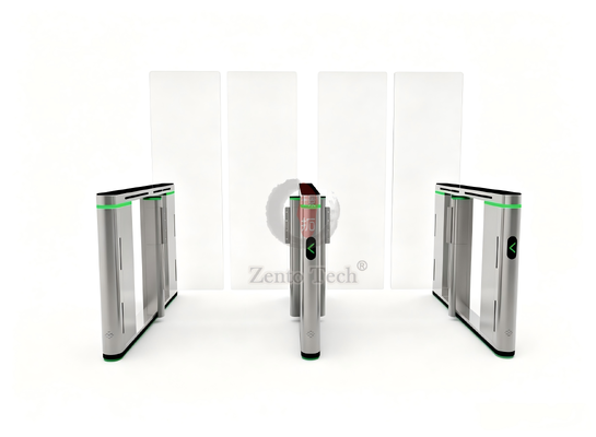 Zento Automatic Speed Gate Turnstile z 1700mm Glass Barrier LED Indicator dla biurowca Lotnisko