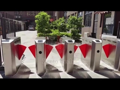 Szerokość przejścia 550 mm RFID Flap Turnstile Wysuwane wejście do mieszkania
