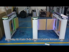 Dwukierunkowa bariera wahadłowa Kołowrót Biometryczna kontrola dostępu 30-40 osób / min