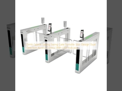Oszczędność przestrzeni Zento Swing Gate Turnstile Slim Design Dual Direction Access Control Z LED Indicator